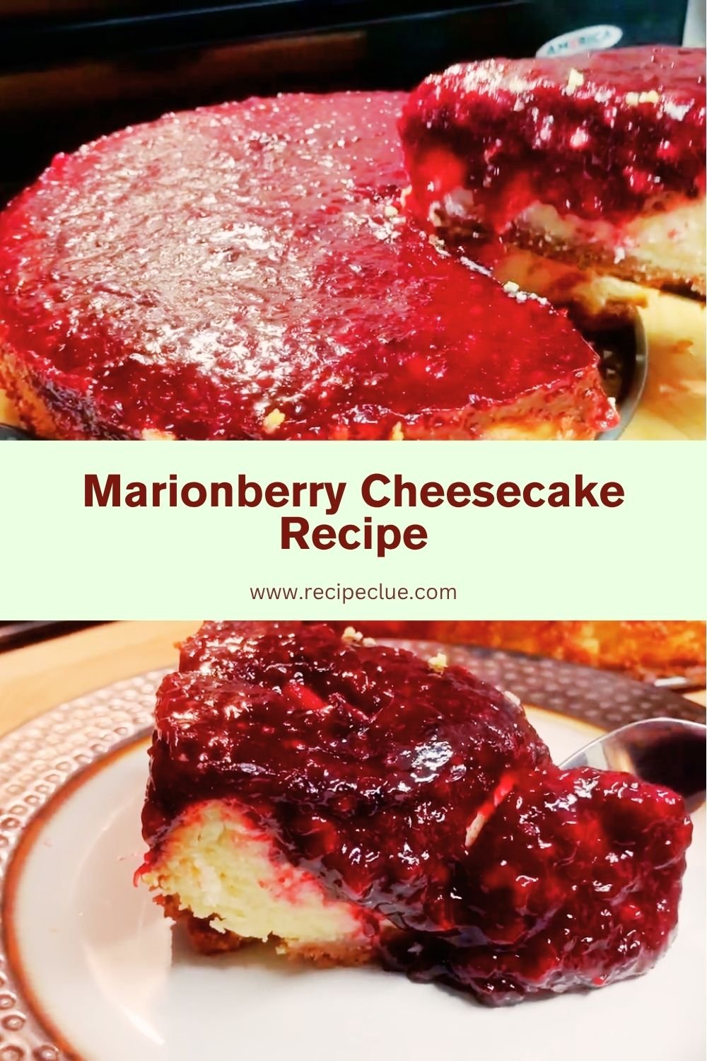 Marionberry Cheesecake Recipe